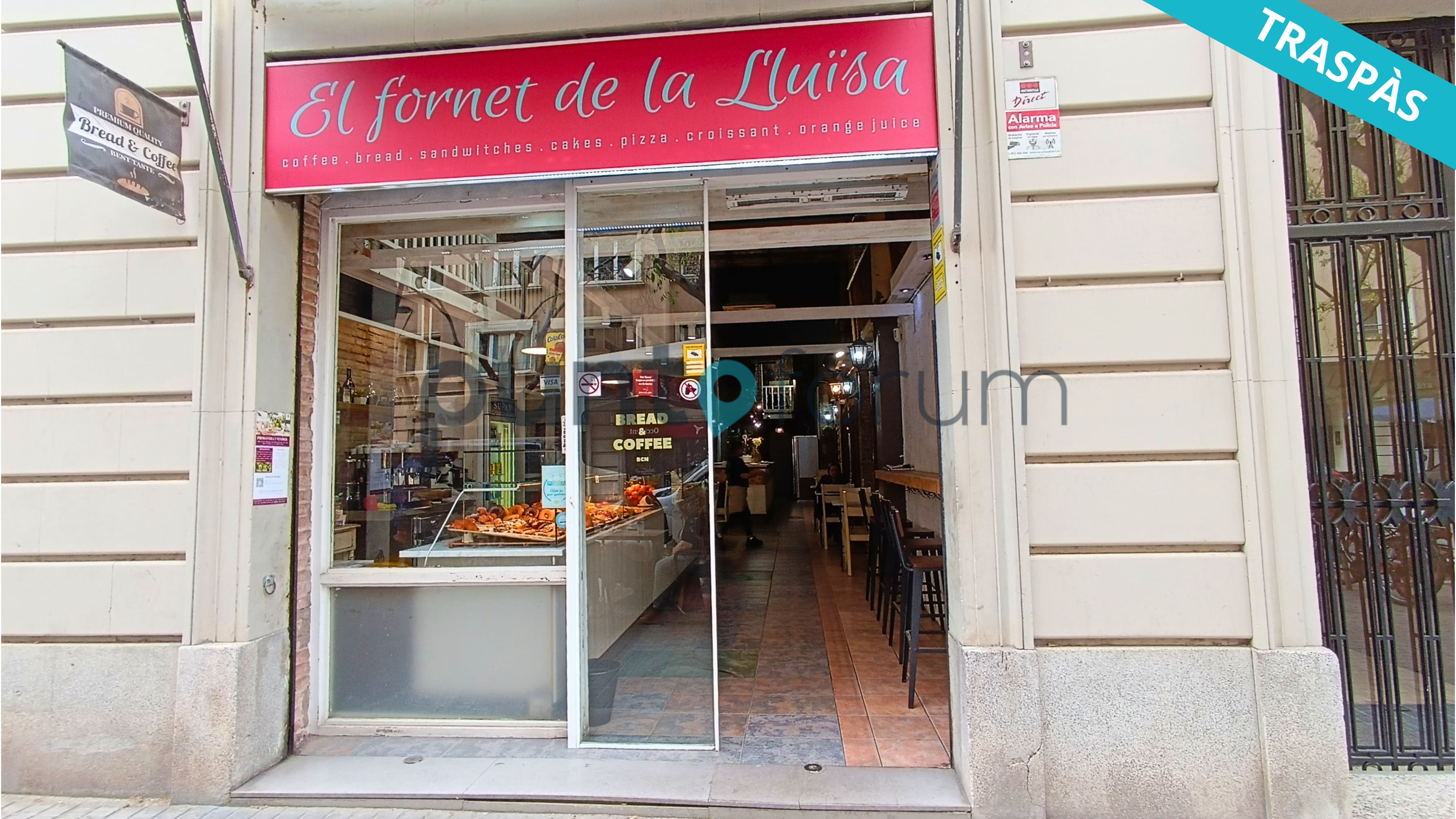 Panadería con licencia de degustación en una de las zonas más transitadas de Barcelona